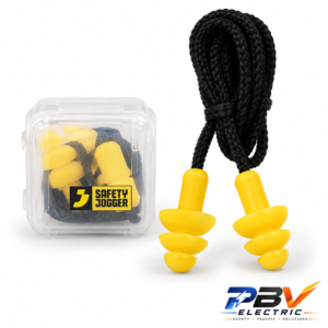 SAFETY JOGGER MADURU CORDED ที่อุดหูลดเสียง มีสายและกล่อง SNR 32 dB พร้อมโลโก้ PBV ELECTRIC