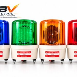 ไฟหมุน BAIMER LED4 สีน้ำเงิน เขียว เหลือง และแดง พร้อมโลโก้ PBV ELECTRIC