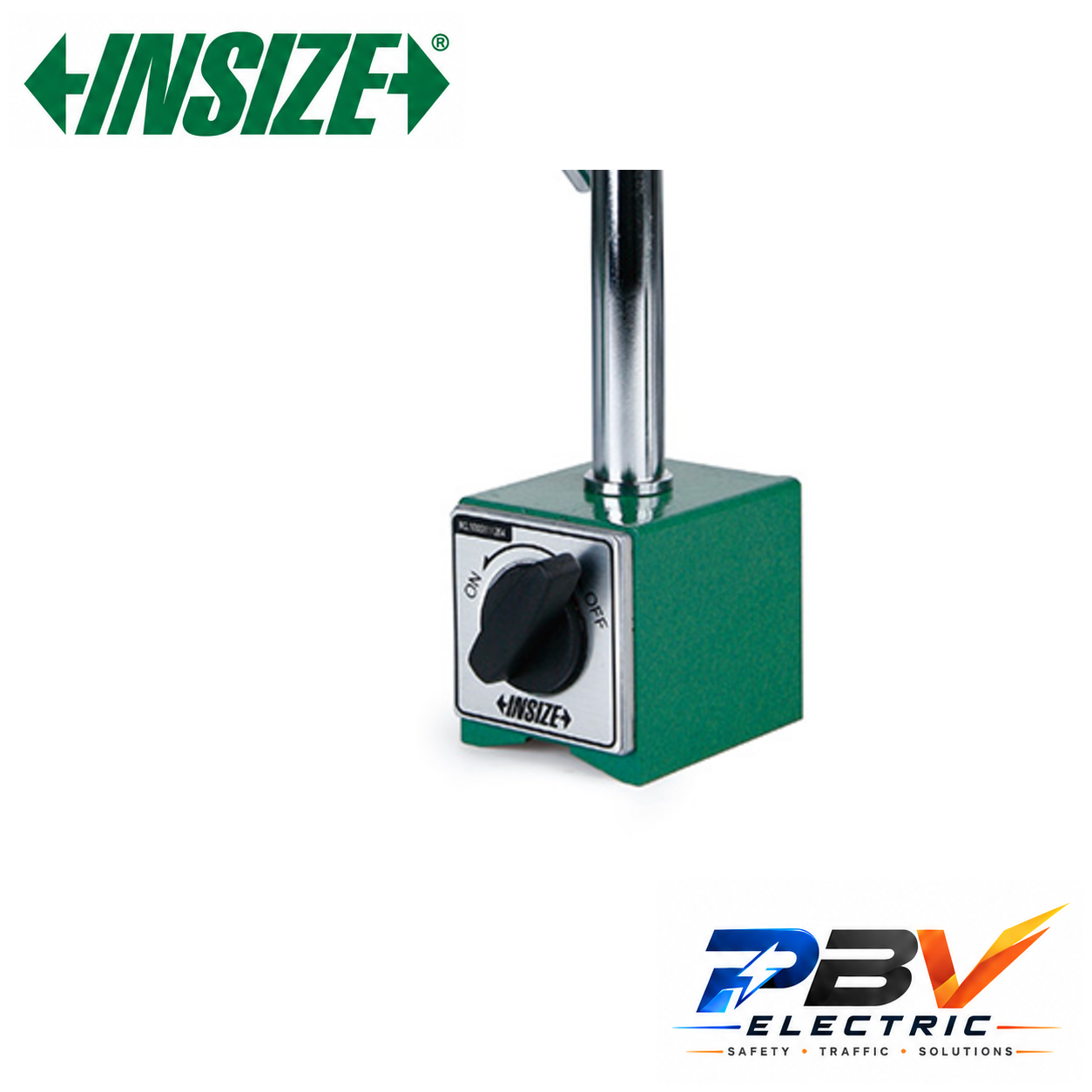 INSIZE 6202-80 — ภาพขยายฐานแม่เหล็กจากภาพต้นฉบับ พร้อมโลโก้ PBV