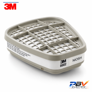 ตลับกรอง 3M 6002 ฉลากสีขาว ภาพตลับเดี่ยว สินค้าขายเป็นคู่
